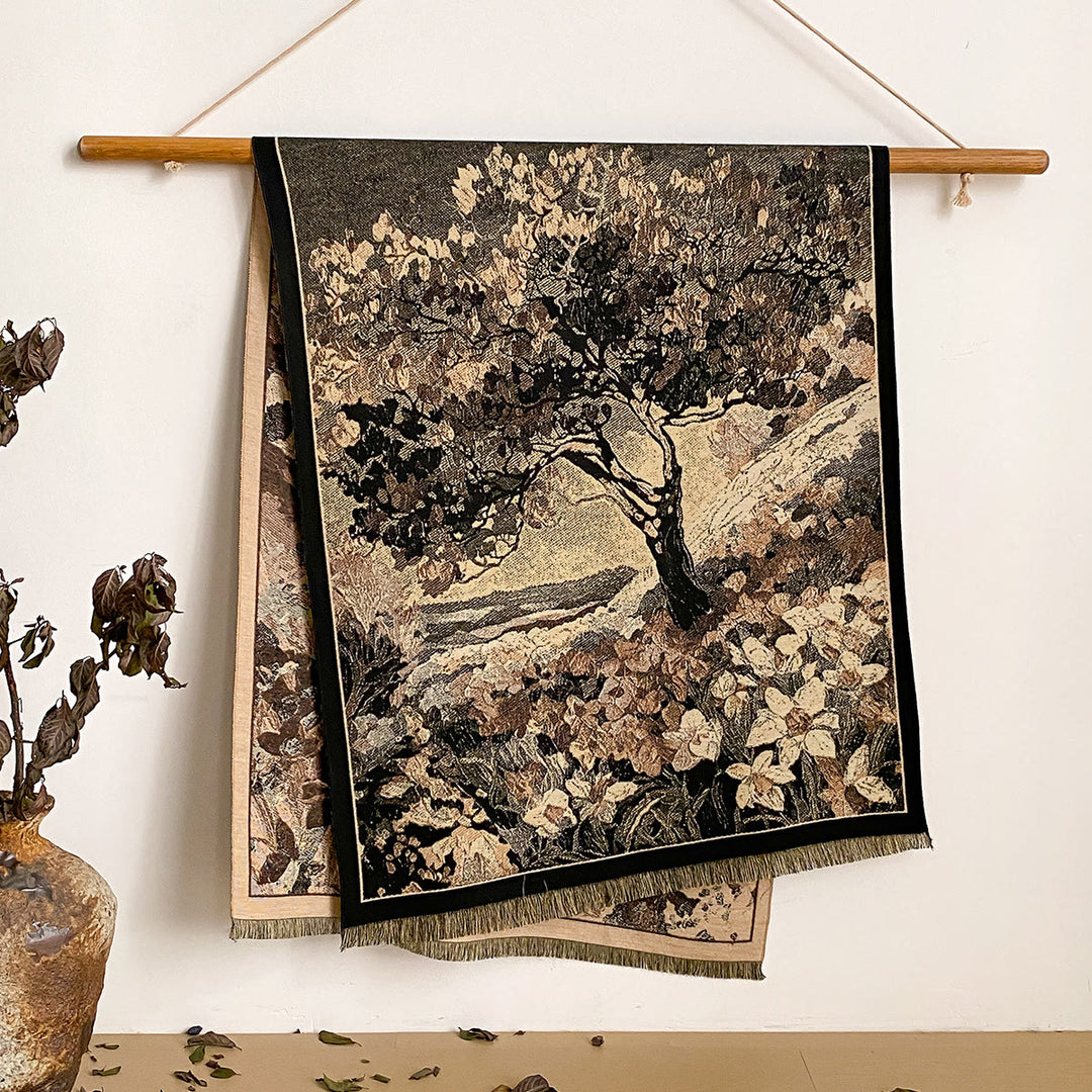 Damen-Schal mit Blumenmuster und Fransen - Stil Nr. 48 - image 48