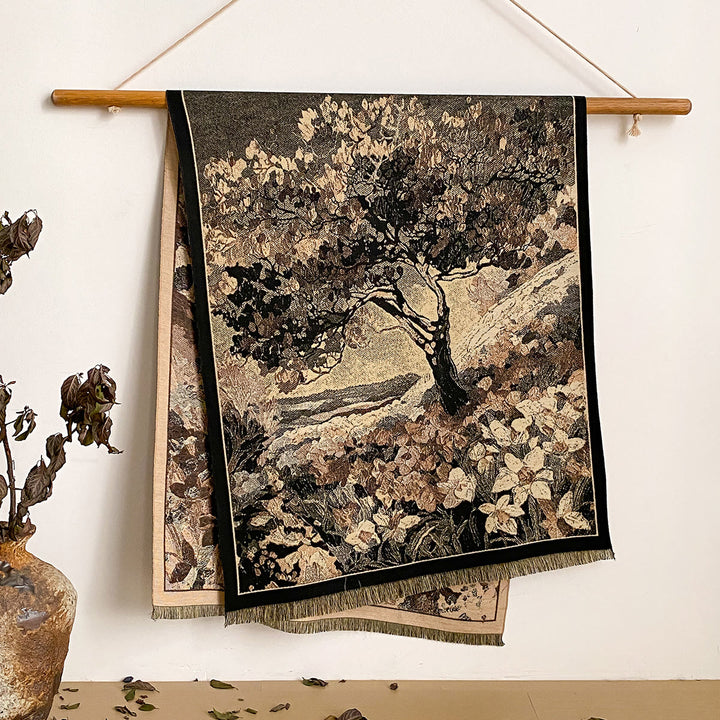 Damen-Schal mit Blumenmuster und Fransen - Stil Nr. 48 - image 48