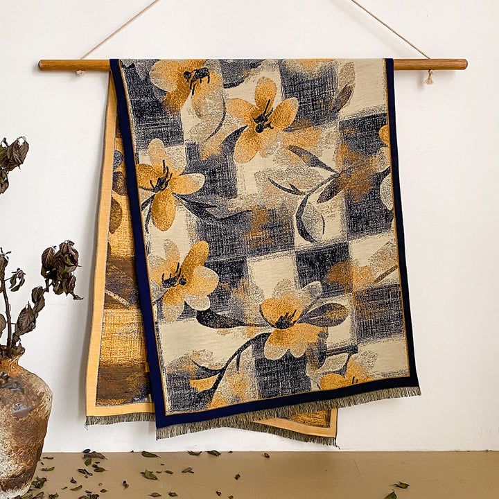 Damen-Schal mit Blumenmuster und Fransen - Stil Nr. 13 - image 13