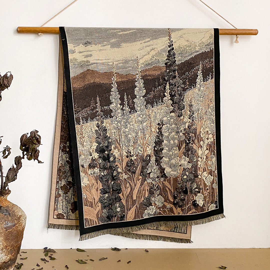 Damen-Schal mit Blumenmuster und Fransen - Stil Nr. 38 - image 38