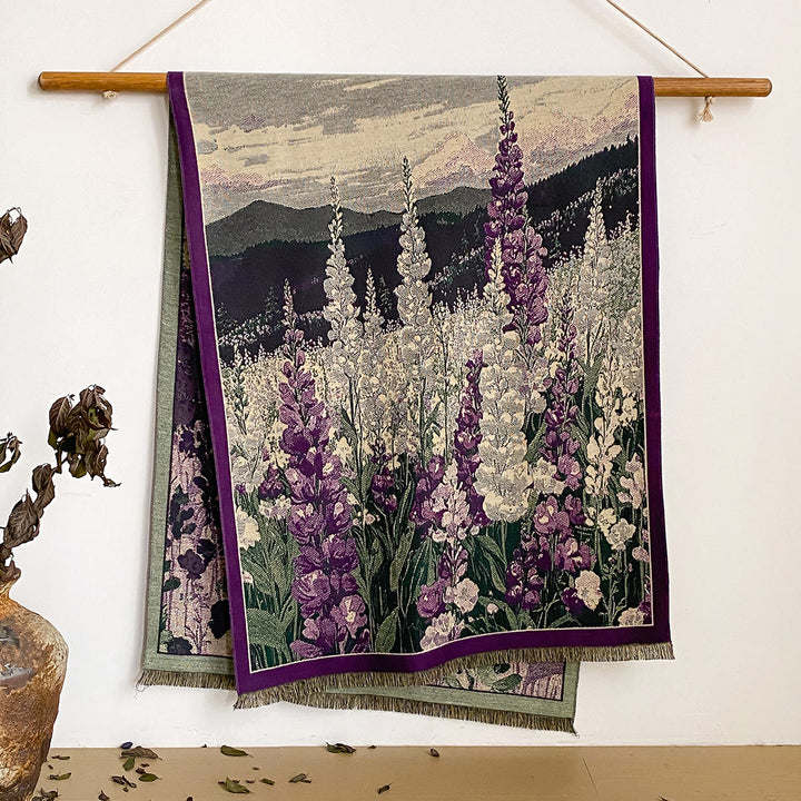 Damen-Schal mit Blumenmuster und Fransen - Stil Nr. 39 - image 39