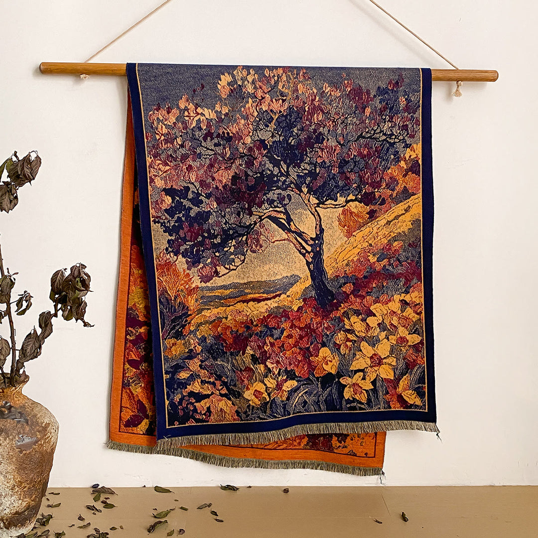 Damen-Schal mit Blumenmuster und Fransen - Stil Nr. 47 - image 47