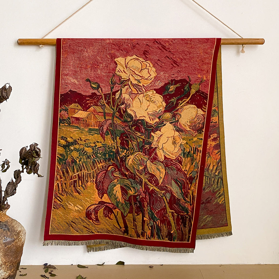 Damen-Schal mit Blumenmuster und Fransen - Stil Nr. 46 - image 46