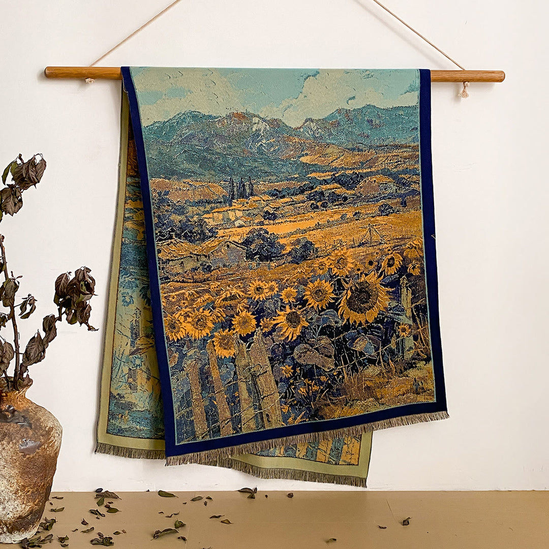 Damen-Schal mit Blumenmuster und Fransen - Stil Nr. 40 - image 40