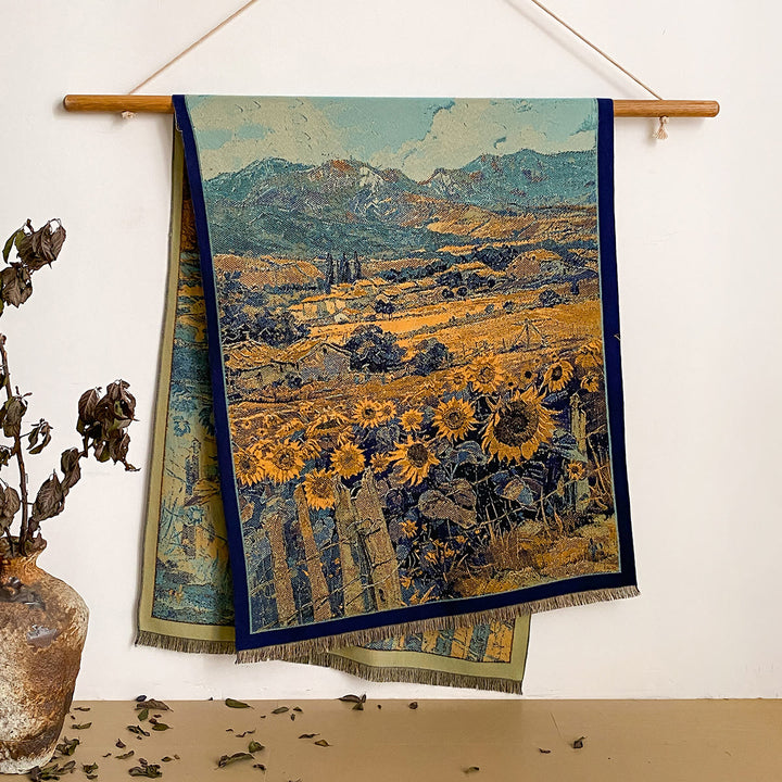 Damen-Schal mit Blumenmuster und Fransen - Stil Nr. 40 - image 40