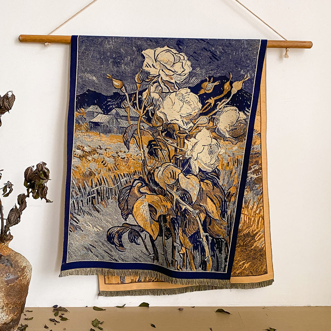 Damen-Schal mit Blumenmuster und Fransen - Stil Nr. 45 - image 45