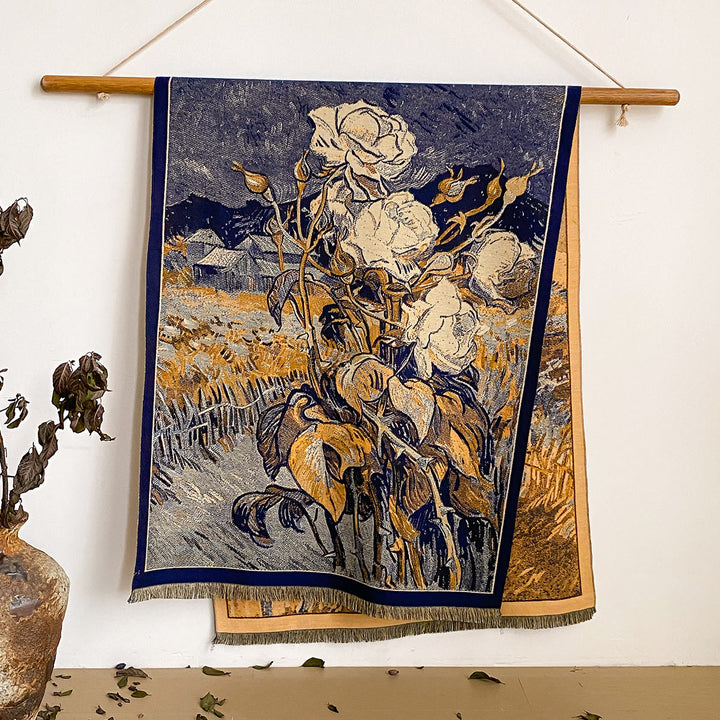 Damen-Schal mit Blumenmuster und Fransen - Stil Nr. 45 - image 45