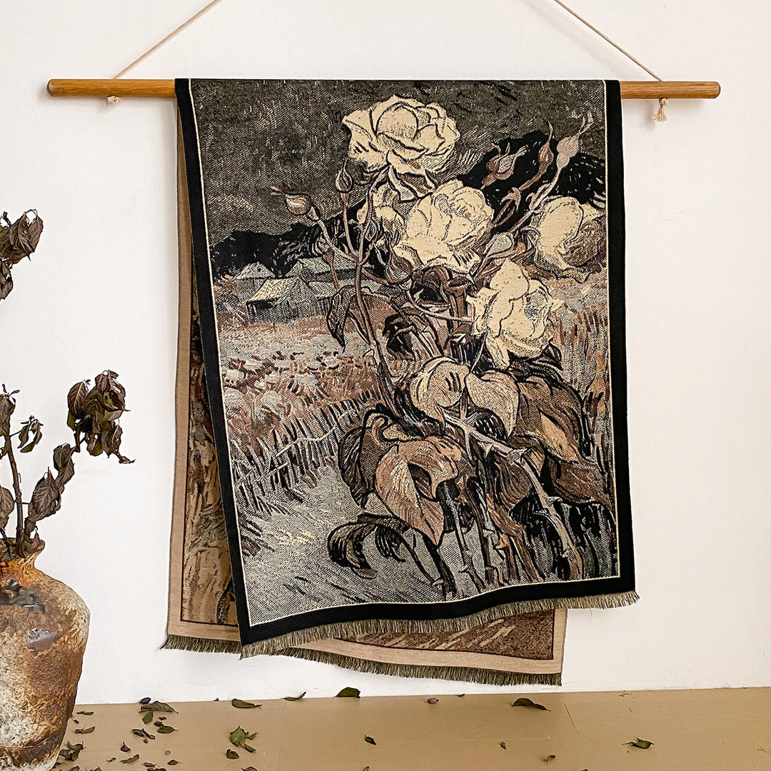 Damen-Schal mit Blumenmuster und Fransen - Stil Nr. 44 - image 44