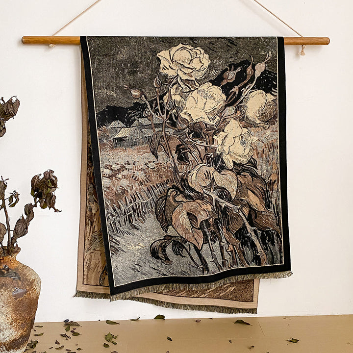 Damen-Schal mit Blumenmuster und Fransen - Stil Nr. 44 - image 44