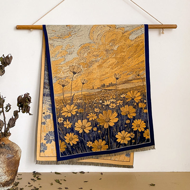 Damen-Schal mit Blumenmuster und Fransen - Stil Nr. 25 - image 25