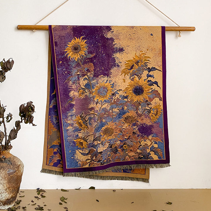 Damen-Schal mit Blumenmuster und Fransen - Stil Nr. 30 - image 30