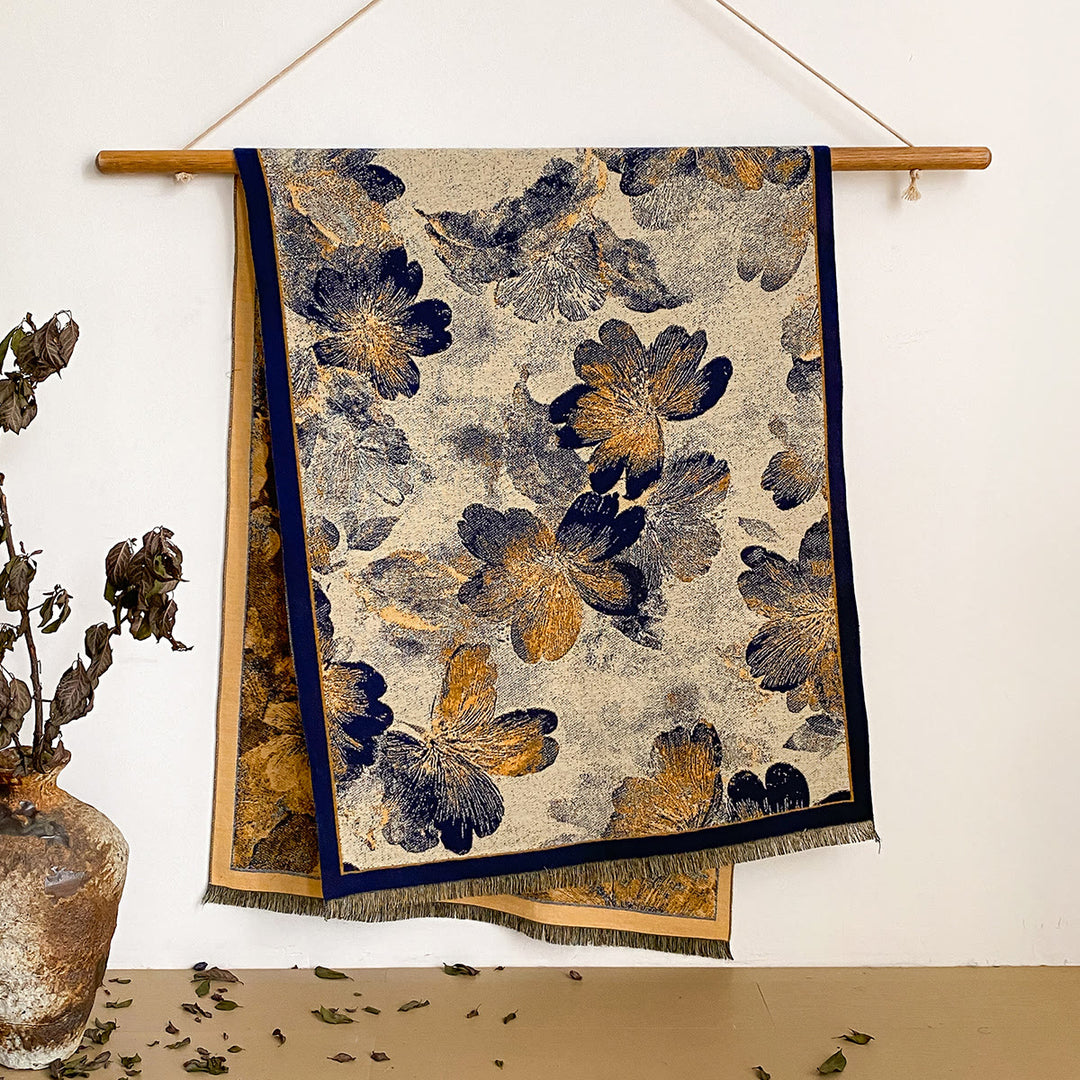 Damen-Schal mit Blumenmuster und Fransen - Stil Nr. 43 - image 43