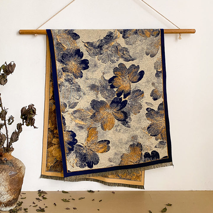 Damen-Schal mit Blumenmuster und Fransen - Stil Nr. 43 - image 43