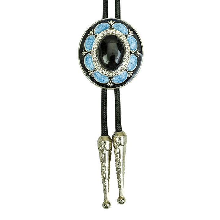 Vintage Bolo-Krawatte aus Onyx und Emaille - Stil Nr. 3 - image 4