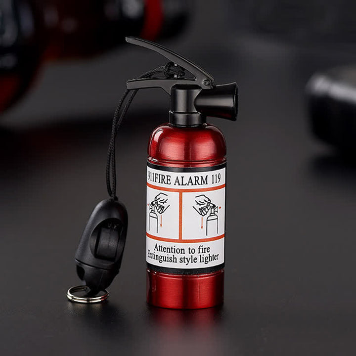 Gasflaschenlöscher, Streichholz, nachfüllbares Ölfeuerzeug - Feuerlöscher - Rot - image 13