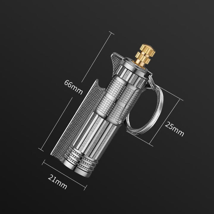 Multifunktionaler Flaschenöffner, Streichholz, nachfüllbares Ölfeuerzeug - image 10