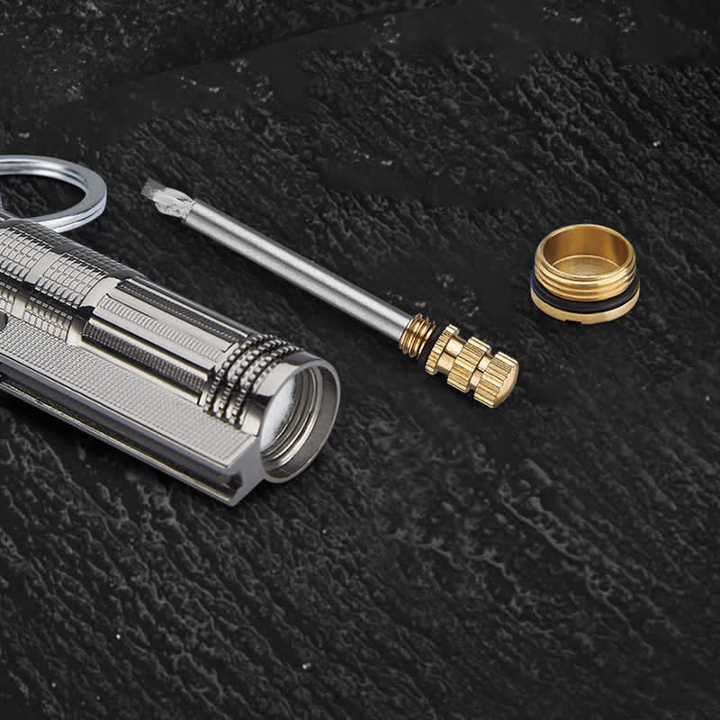 Multifunktionaler Flaschenöffner, Streichholz, nachfüllbares Ölfeuerzeug - image 5