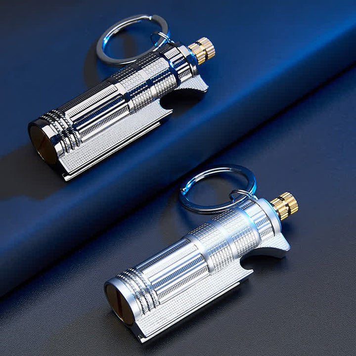 Multifunktionaler Flaschenöffner, Streichholz, nachfüllbares Ölfeuerzeug - image 11