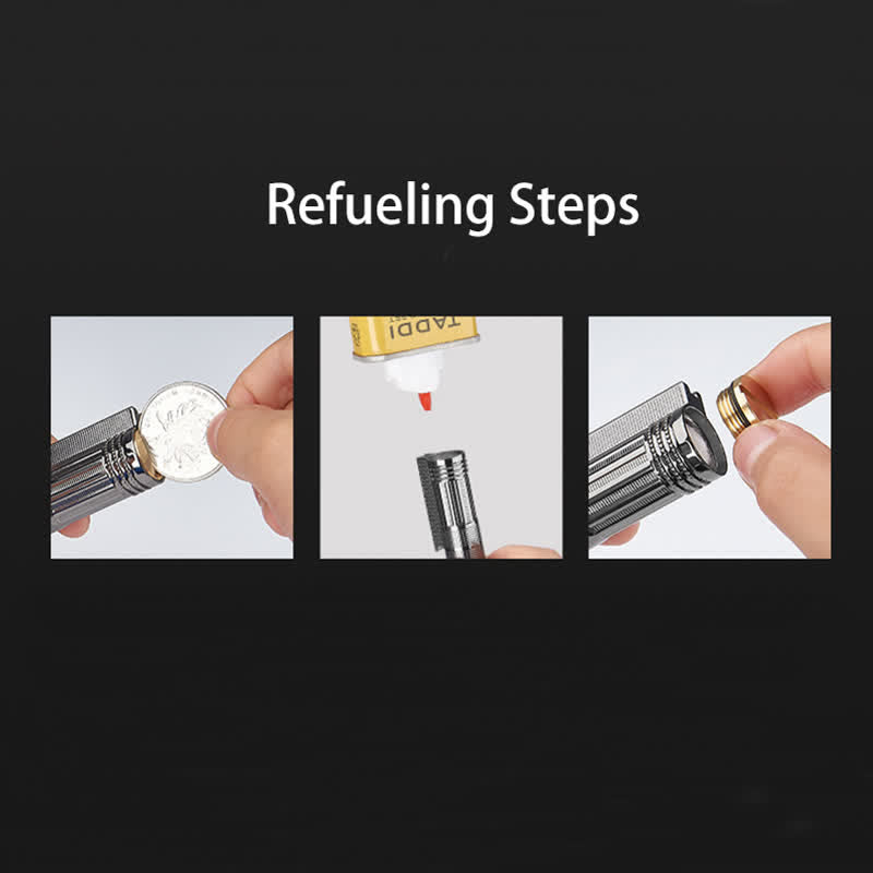 Multifunktionaler Flaschenöffner, Streichholz, nachfüllbares Ölfeuerzeug - image 9