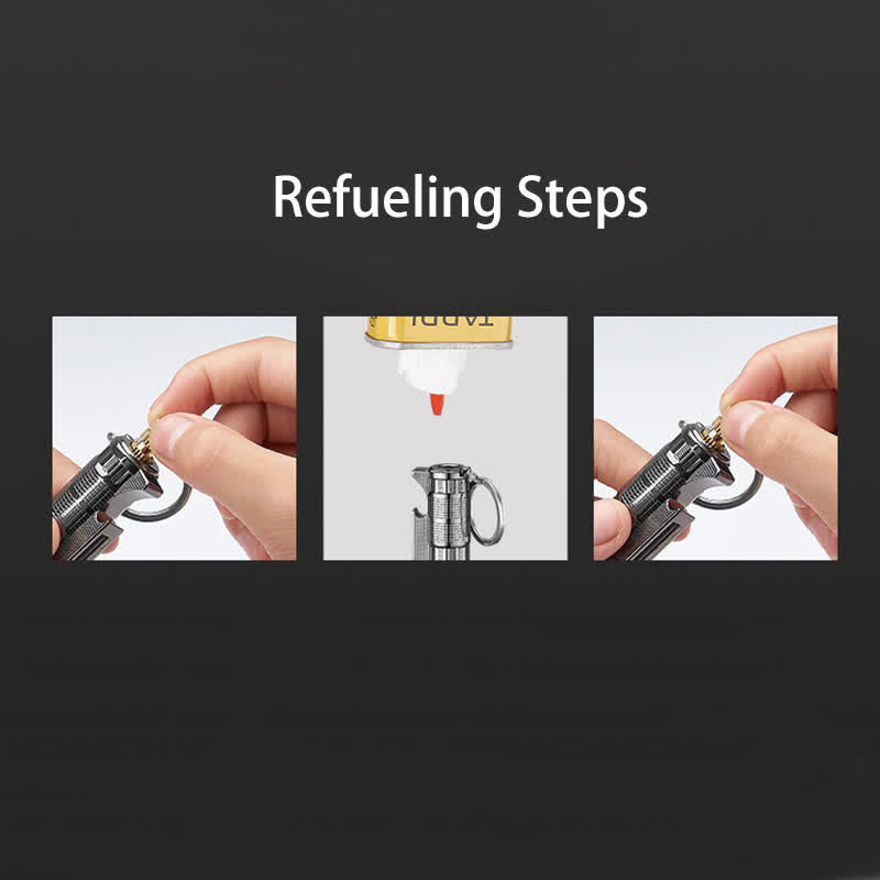 Multifunktionaler Flaschenöffner, Streichholz, nachfüllbares Ölfeuerzeug - image 8