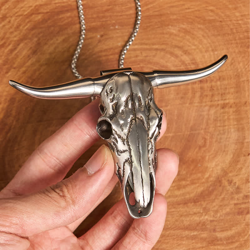 DIY-Gürtelschnalle mit verstecktem Messer und Anfangsbuchstaben, Longhorn-Anhänger-Set - image 6