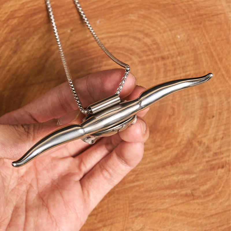 DIY-Gürtelschnalle mit verstecktem Messer und Anfangsbuchstaben, Longhorn-Anhänger-Set - image 7