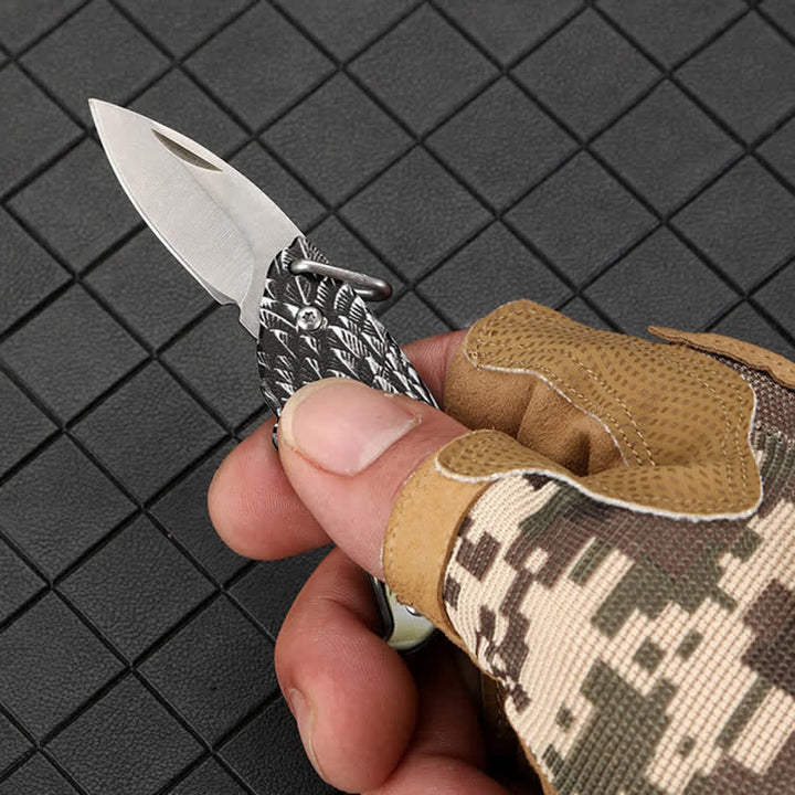 Mini-EDC-Werkzeug Adler Verstecktes Klappmesser Anhänger Halskette - image 4