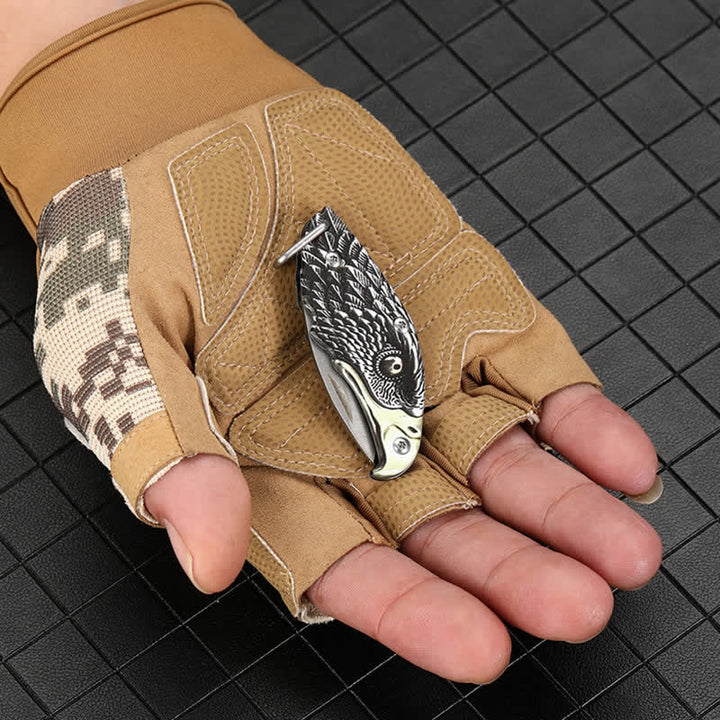 Mini-EDC-Werkzeug Adler Verstecktes Klappmesser Anhänger Halskette - image 3