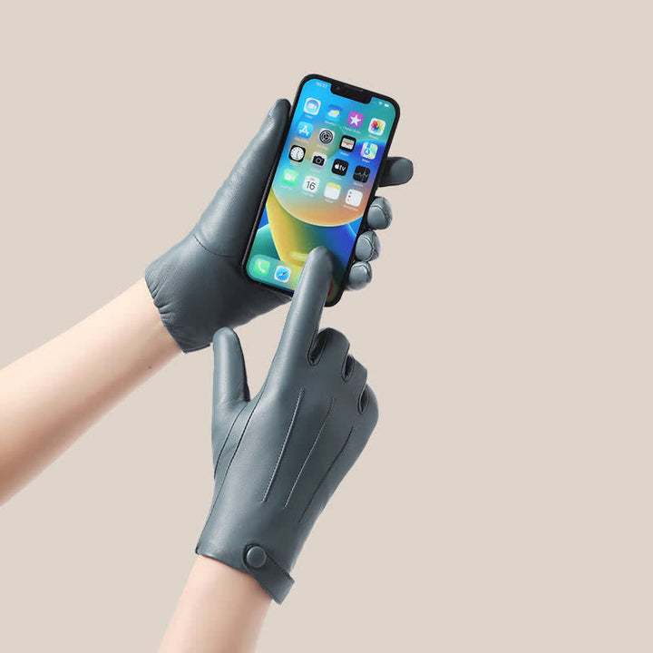 Elegante Damenhandschuhe aus echtem Schaffell - image 5