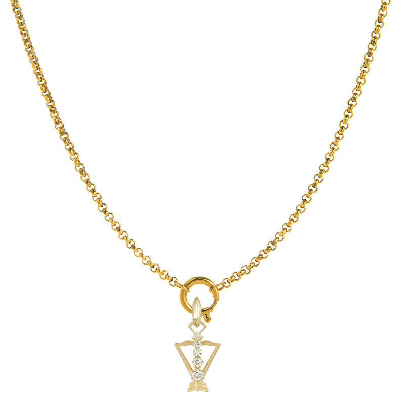 Diamantbesetzte Halskette mit Sternzeichen-Symbol - Schütze - image 9