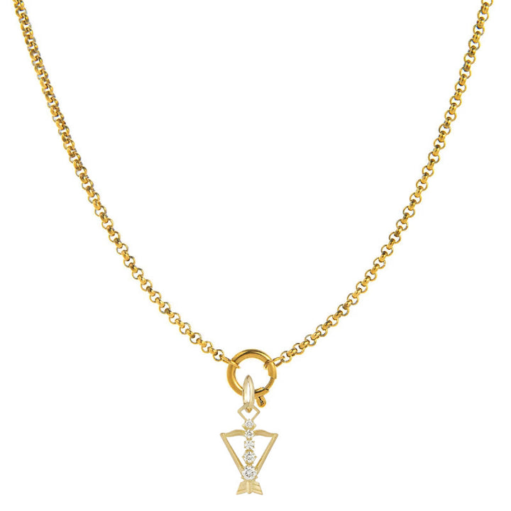 Diamantbesetzte Halskette mit Sternzeichen-Symbol - Schütze - image 9