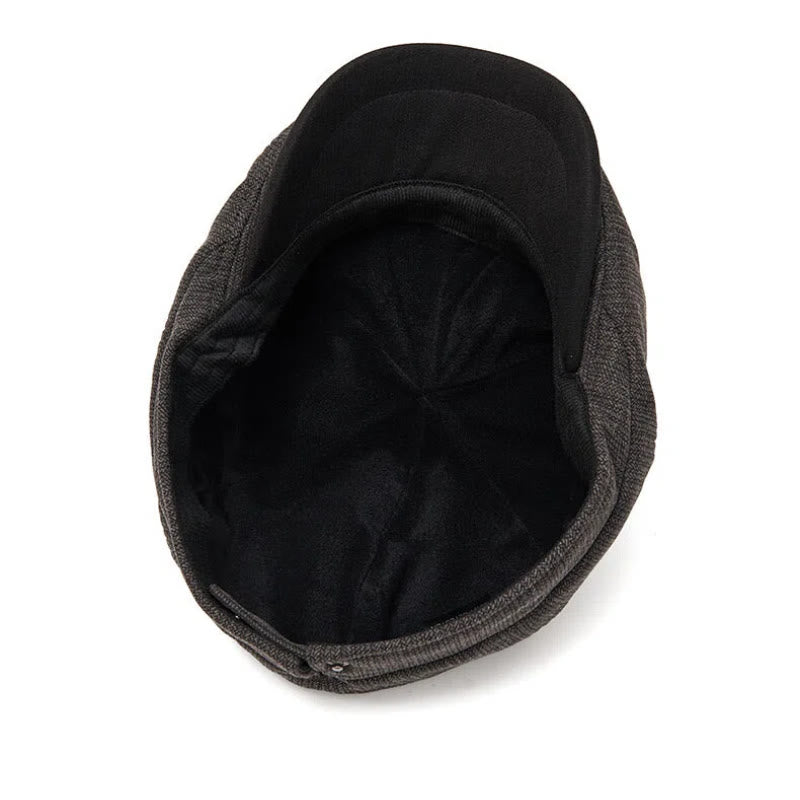 Winterliche Retro-Strickmütze mit kontrastierender Krempe für Herren - image 5