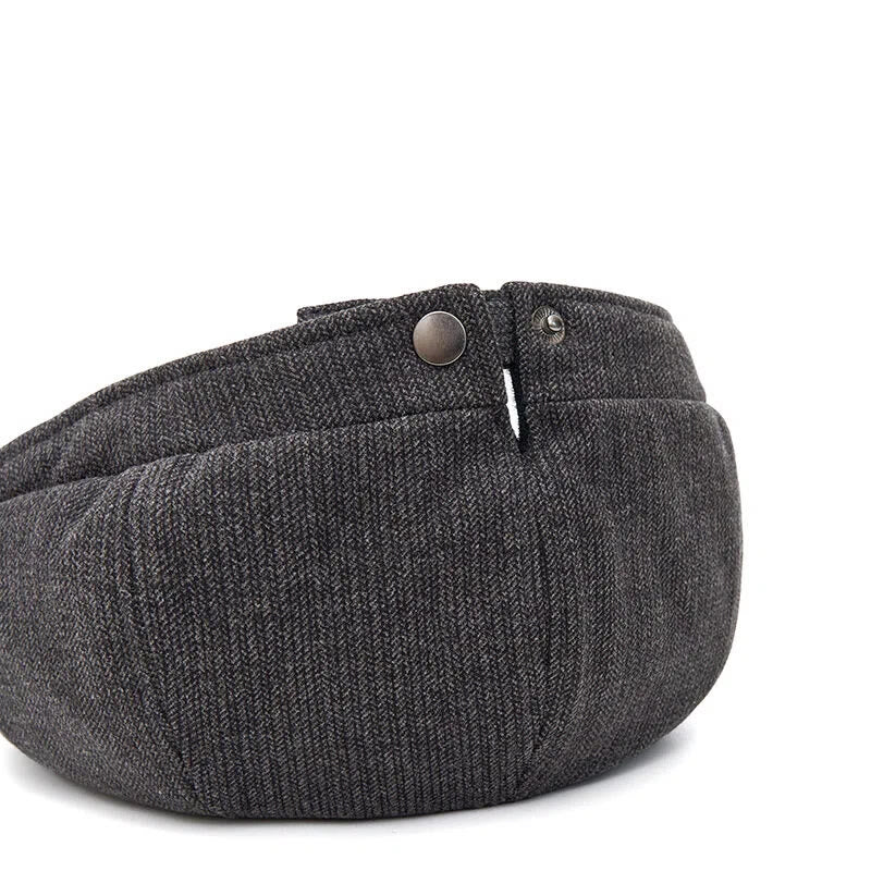 Winterliche Retro-Strickmütze mit kontrastierender Krempe für Herren - image 4