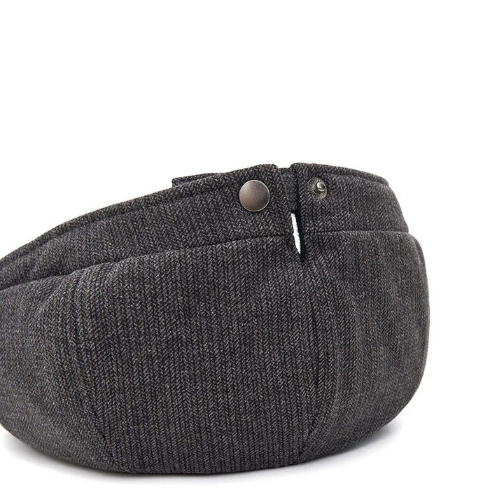 Winterliche Retro-Strickmütze mit kontrastierender Krempe für Herren - image 4