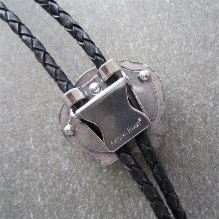 Vintage-Bolo-Krawatten aus Metall mit Tigeraugen-Verzierung und Flügelakzenten - image 10