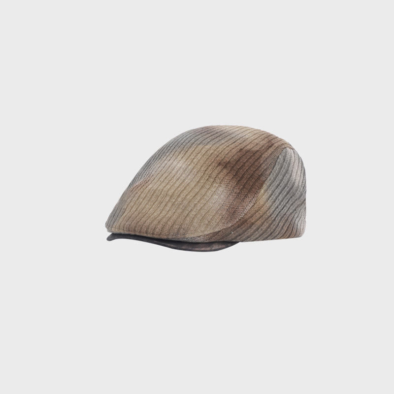 Herren-Wintermütze aus Cord mit Batikmuster im Retro-Stil - Grau - Verstellbar (21 1/4"-22 7/8") - image 7