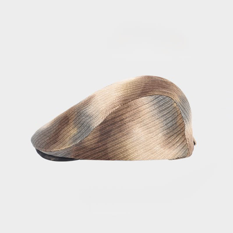 Herren-Wintermütze aus Cord mit Batikmuster im Retro-Stil - image 2