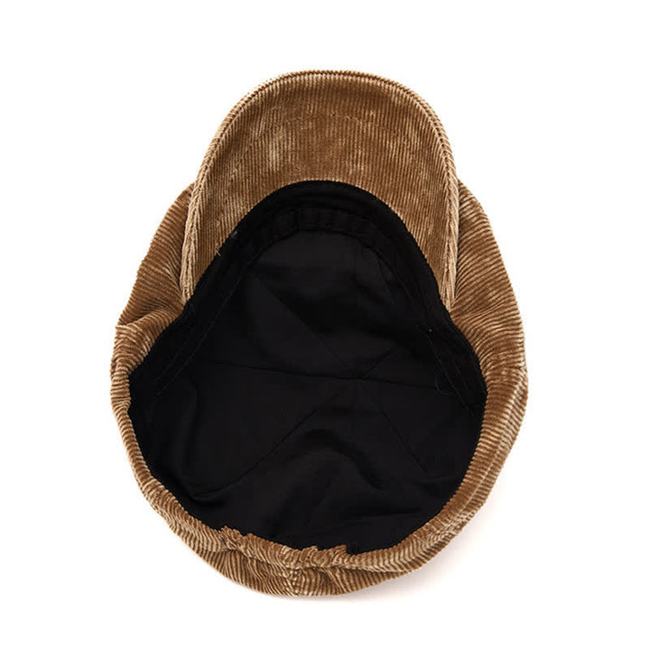 Retro-inspirierte, einfarbige Cord-Schiebermütze - image 7