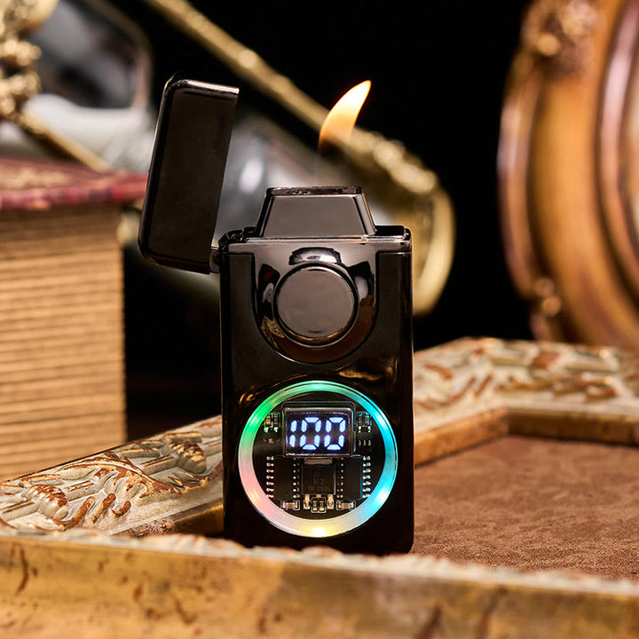 Feuerzeug mit Sprachsteuerung, Schwerkraftsensor, Doppelflamme und LED-Anzeige - image 2