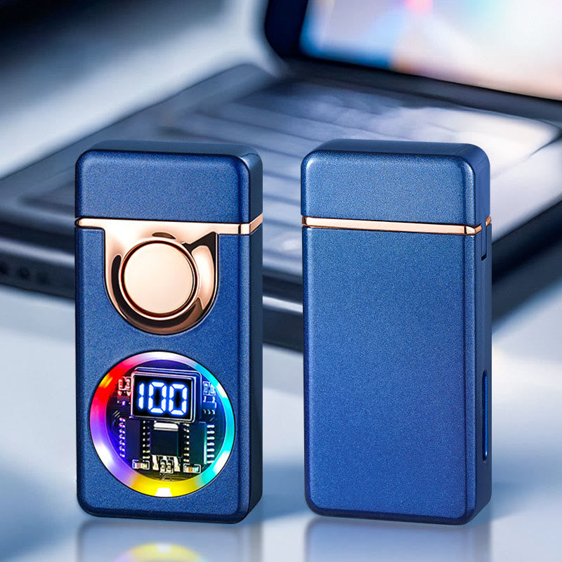 Feuerzeug mit Sprachsteuerung, Schwerkraftsensor, Doppelflamme und LED-Anzeige - Stil Nr. 5 - image 12