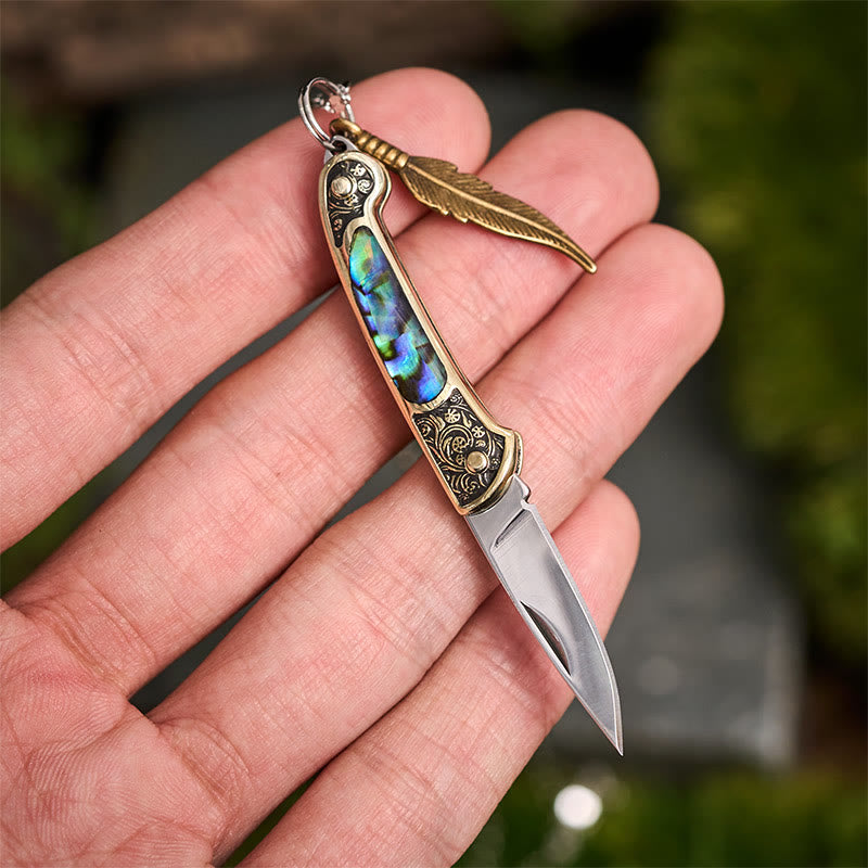Exquisite Outdoor-Werkzeug-Klappmesser-Federanhänger-Halskette - image 6