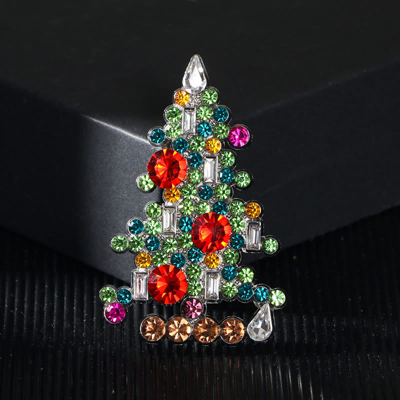 Exquisite, diamantbesetzte Weihnachtsbaumbrosche - Stil Nr. 1 - image 0