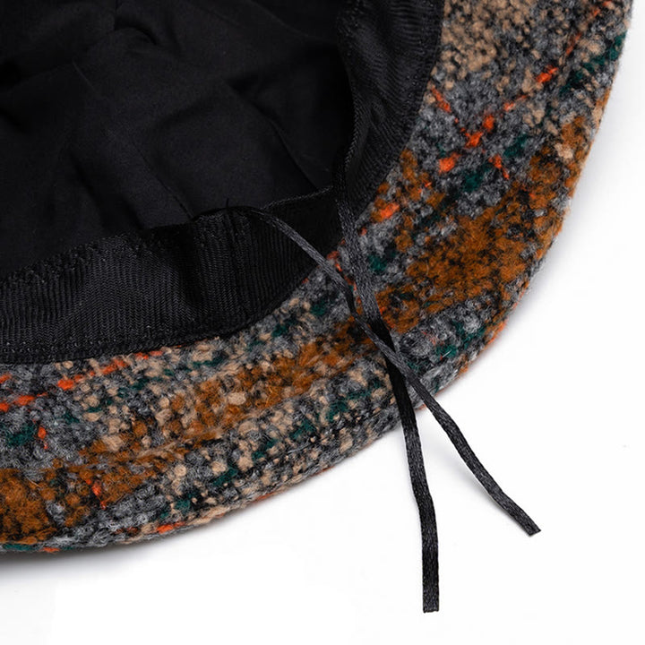 Damen-Bucket-Hat aus Wollmischung mit melierter Textur und Schleifenverzierung - image 7