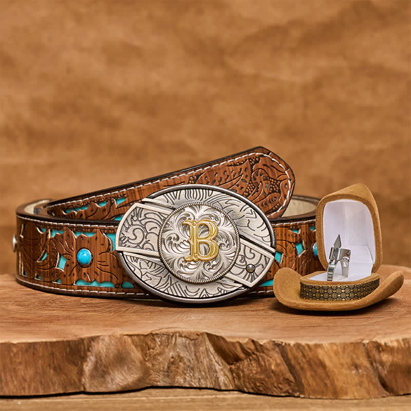 DIY-Gürtelschnalle mit Anfangsbuchstaben, verstecktes Messer, funktionaler Ring, Set - image 4