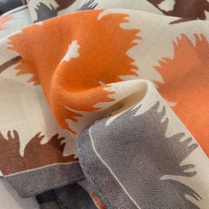 Eleganter, mehrfarbiger, vielseitiger und leichter Damenschal mit Blumenmuster - image 9