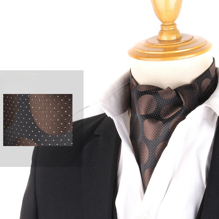 Elegante, bedruckte Krawatte im britischen Retro-Stil für Herren, passend zum Anzughemd - Stil Nr. 14 - image 16