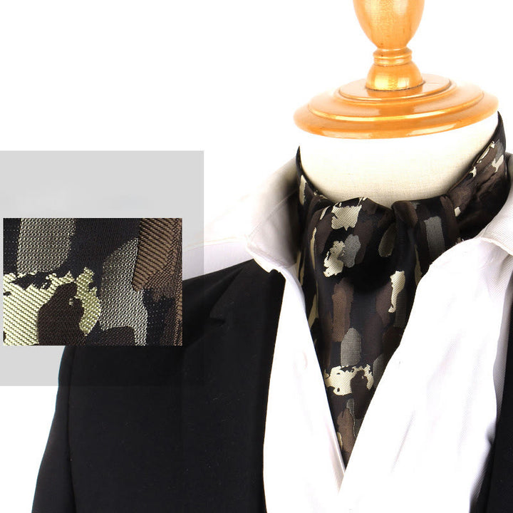 Elegante, bedruckte Krawatte im britischen Retro-Stil für Herren, passend zum Anzughemd - Stil Nr. 13 - image 15