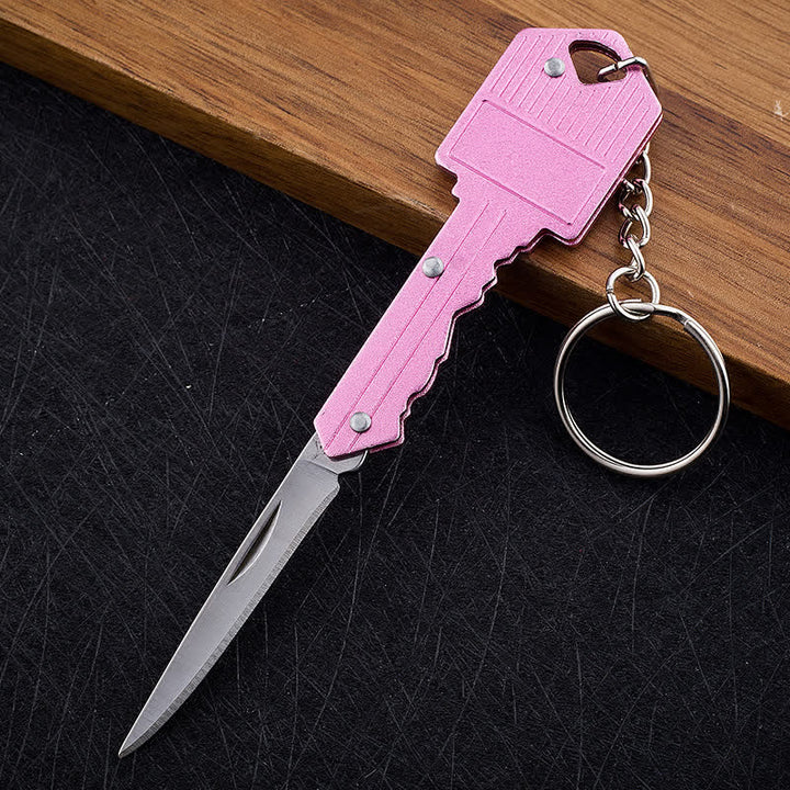 Mini-Camping-Klappmesser-Schlüsselanhänger - Rosa - image 16
