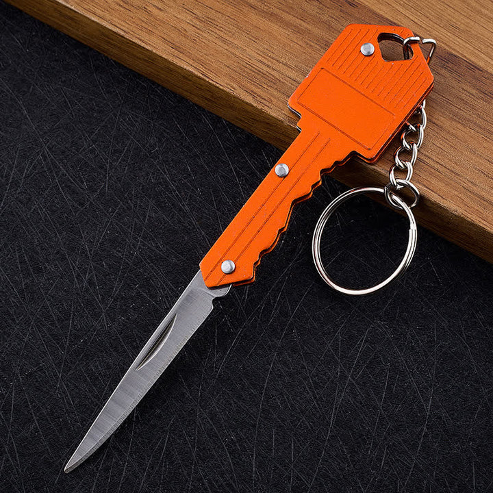 Mini-Camping-Klappmesser-Schlüsselanhänger - Orange - image 14