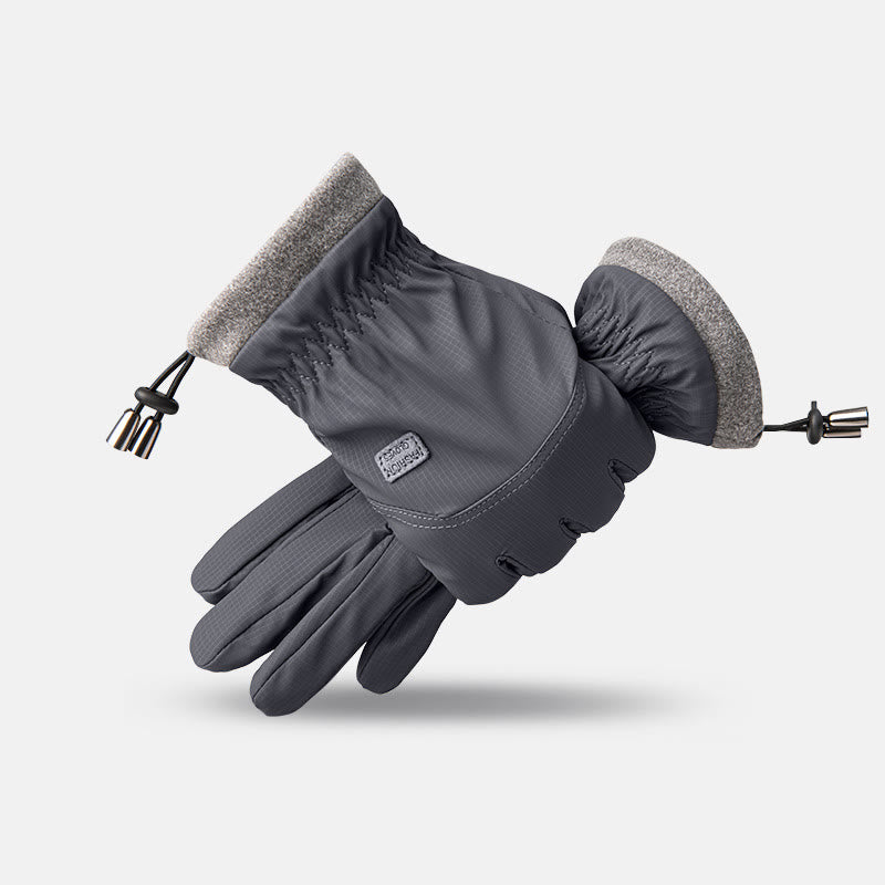 Wasserdichte und warme Herren-Winterhandschuhe für Outdoor-Aktivitäten mit Touchscreen - Marineblau - image 4